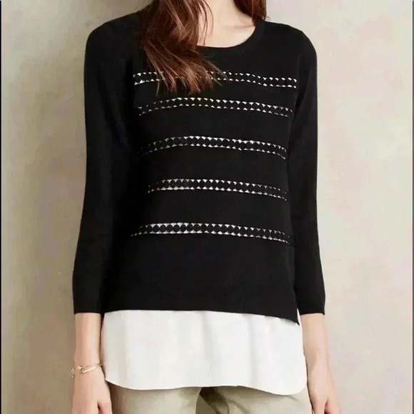 Angel of the North Layered Dovie Sweater Size S—B2 - Picture 1 of 7